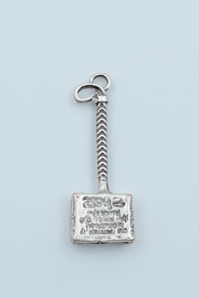 Thor Çekici Gümüş Kaplama Kolye Ucu ürün görseli 1