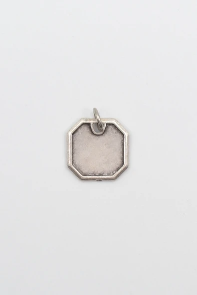 Geometrik Gümüş Kaplama Kolye Ucu ürün görseli 1