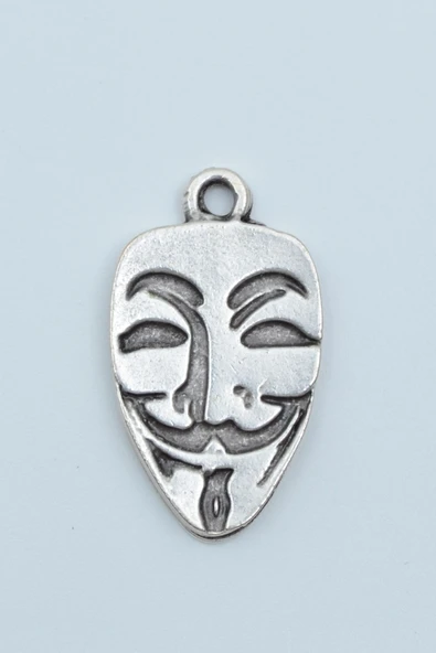 V For Vendetta Gümüş Kaplama Kolye Ucu - 1