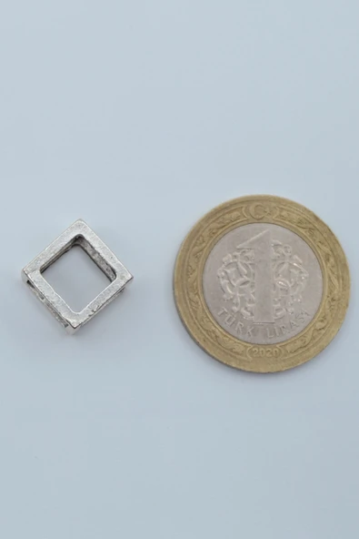 Küp Gümüş Kaplama Deri İp Kolye - Resim 4