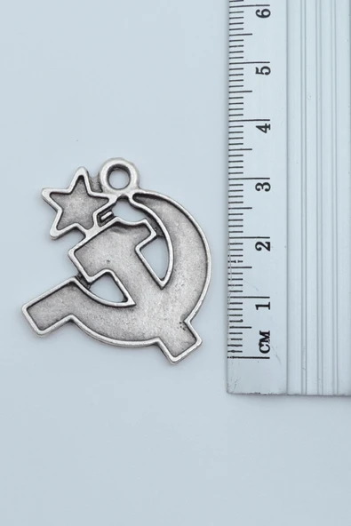 3'lü Devrim Che Guevara Orak Çekiç Gümüş Kaplama Kolye Seti - 5