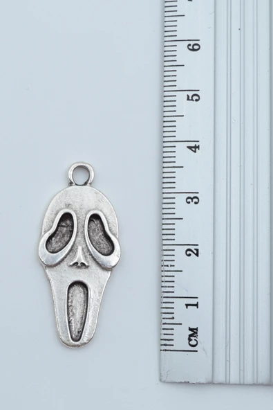 Scream - Çığlık Gümüş Kaplama Kolye Ucu - Resim 2