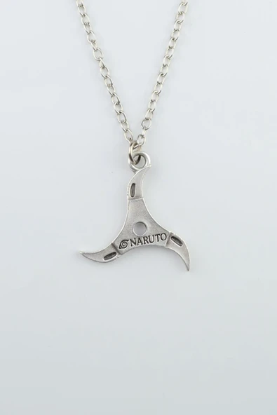Anime Naruto Hokage Gümüş Kaplama Düz Zincir Kolye ürün görseli 1
