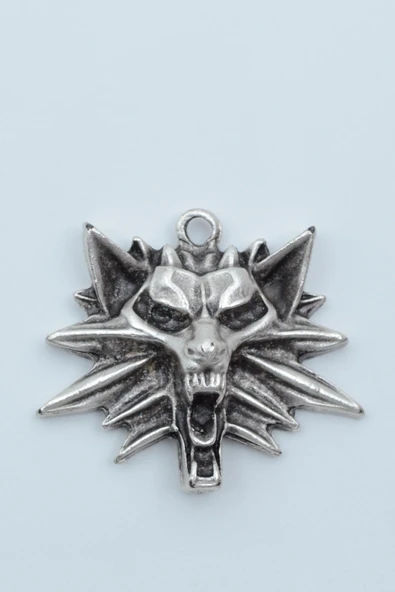 Witcher 3 Boyutlu Gümüş Kaplama Kolye Ucu ürün görseli 1