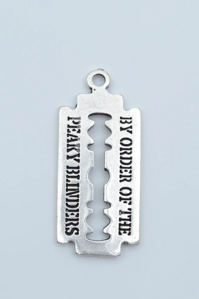 Peaky Blınders Jilet Gümüş Kaplama Kolye Ucu ürün görseli 1