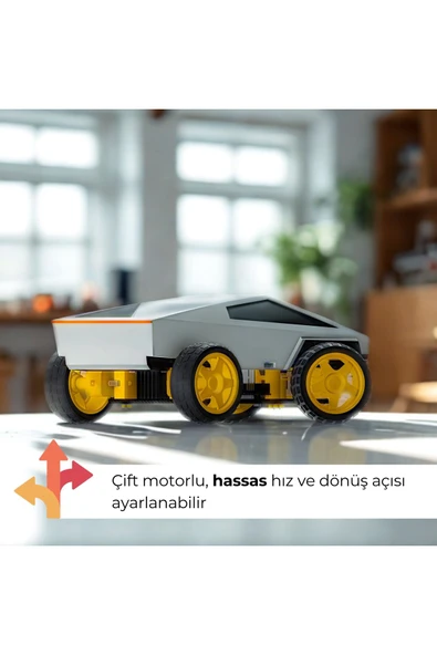 CYBERTRUCK: Kodlanabilir Bluetooth'lu Yeni Nesil Eğitici Eğlenceli Kendin Yap Araba - 7