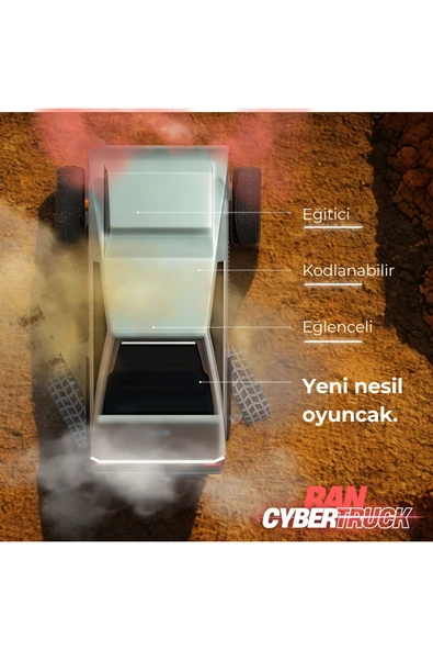 CYBERTRUCK: Kodlanabilir Bluetooth'lu Yeni Nesil Eğitici Eğlenceli Kendin Yap Araba - 4