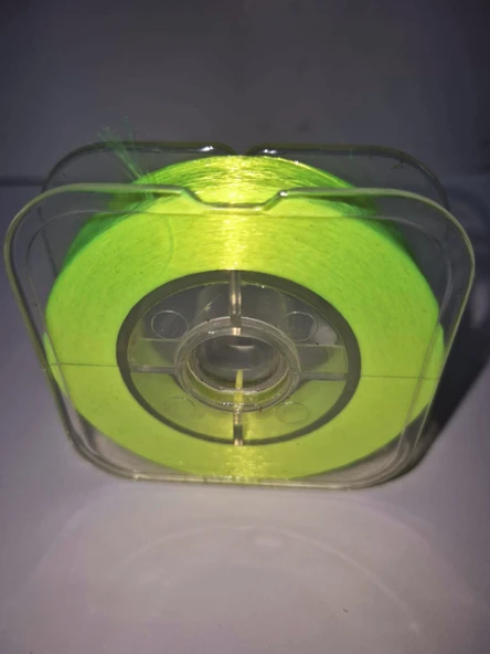 Eagenset Organze İp Çapari İpi Ultraviyole Uv Neon Sarı Makarada - 12