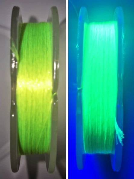 Eagenset Organze İp Çapari İpi Ultraviyole Uv Neon Sarı Makarada - 3