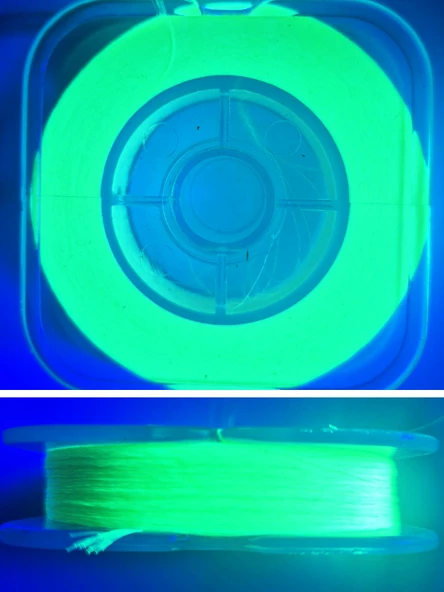 Eagenset Organze İp Çapari İpi Ultraviyole Uv Neon Sarı Makarada - 2