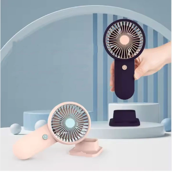 Taşınabilir Şarjlı El ve Masa Üstü Mini Fan