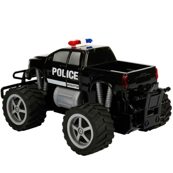 Sunman Jumbo Wheels 1:18 Uzaktan Kumandalı USb Şarjlı Işıklı Polis Pikap Araba (S00080022) 138-29A - 3