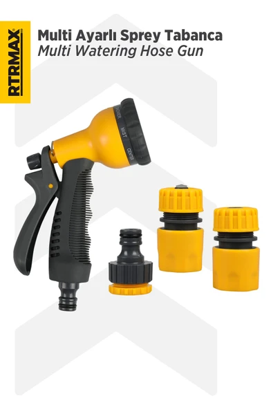 RHG1003 Multi Ayarlı Sprey Tabanca - 7 Fonksiyonlu - 3 Aparatlı - Resim 2