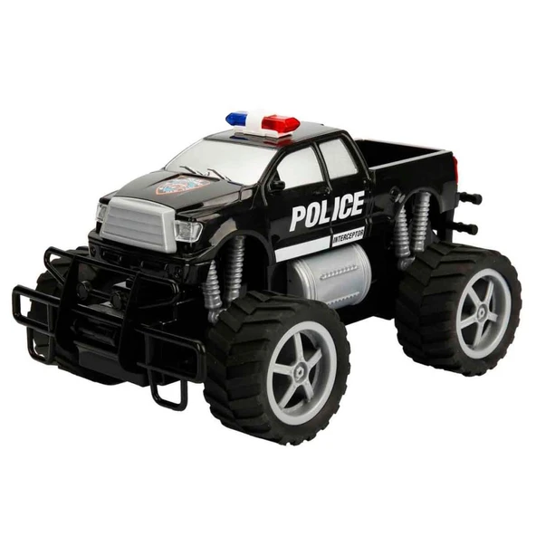 Sunman Jumbo Wheels 1:18 Uzaktan Kumandalı USb Şarjlı Işıklı Polis Pikap Araba (S00080022) 138-29A - 2