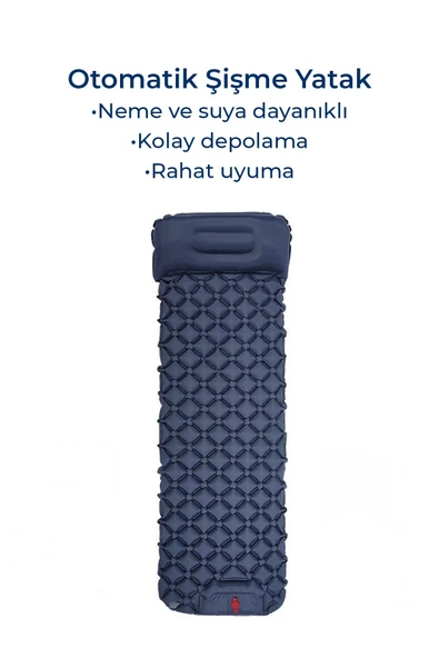 Yek Outdoor Kendiliğinden Şişen Tek Kişilik Katlanır Kamp Yatağı- Kamp Matı 190x66cm - 2