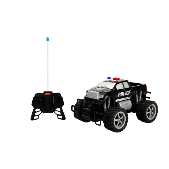 Sunman Jumbo Wheels 1:18 Uzaktan Kumandalı USb Şarjlı Işıklı Polis Pikap Araba (S00080022) 138-29A