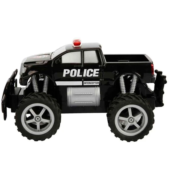 Sunman Jumbo Wheels 1:18 Uzaktan Kumandalı USb Şarjlı Işıklı Polis Pikap Araba (S00080022) 138-29A - 4