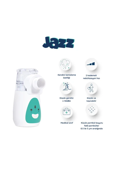 JAZZ Taşınabilir (ULTRASONİK) Mesh Nebulizatör - Resim 3