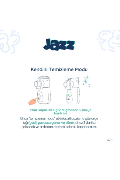 JAZZ Taşınabilir (ULTRASONİK) Mesh Nebulizatör - Resim 7