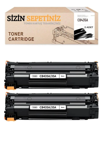 HP Laserjet P1005 P1006 ile uyumlu 2Lİ CB435A, 35A TONER