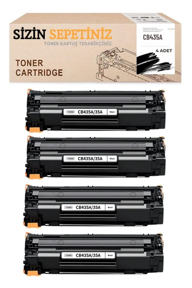 HP LaserJet P1005 P1006 P1007 P1008 P1009 Yazıcı için CB435A 35A (4ADET) ürün görseli 1