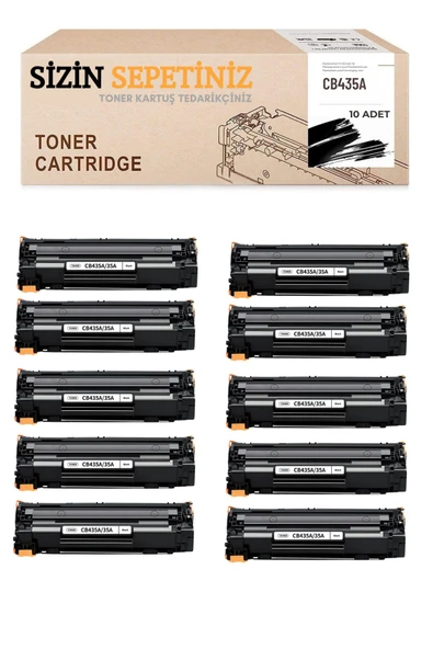 HP 35A CB435A ( 10 ADET ) Muadil Toner P1002 P1003 P1004 P1005 P1006 P1007 P1008 P1009 ürün görseli 1