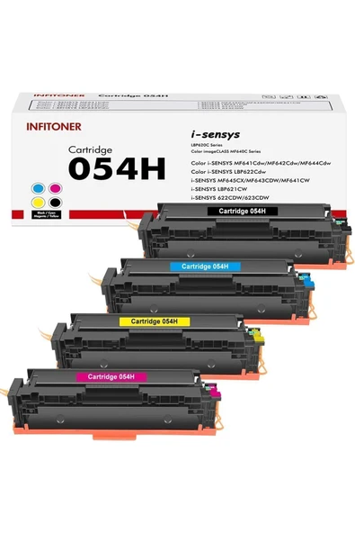 Canon MF645Cx LBP623Cdw MF643Cdw MF641Cw LBP621Cw MF642Cdw MF644Cdw LBP622Cdw CRG054H YUKSEK KAP ürün görseli 1
