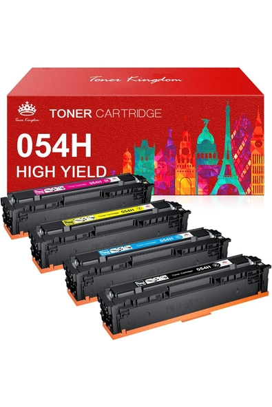 Canon 054H Canon Color ImageClass LBP622Cdw MF644Cdw MF642Cdw MF640C/SET YUKSEK KAPASİTE X MODEL ürün görseli 1