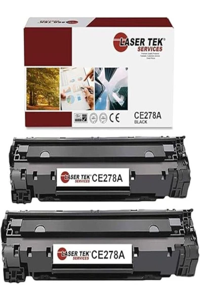 HP 78A CE278A Works with HP Laserjet M1536 MFP M1536DNF,P1560 P1566 (Black, 2 Pack) - 2,100 Pages ürün görseli