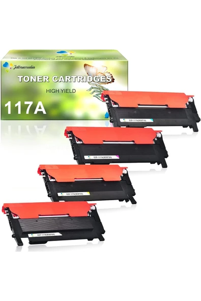 HP 117A Toner  Color Laser MFP 179fnw  178nwg 150a 150nw W2070A W2071A W2072A W2073A (BCYM 4-Pack) ürün görseli 1