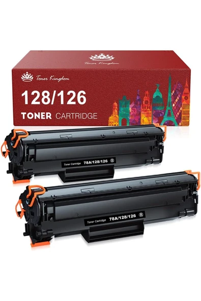 Canon 278A 128 CRG128 126 MF4770N MF4890DW MF4880DW LBP6230DW MF4450(Black,2-Pack) ürün görseli 1