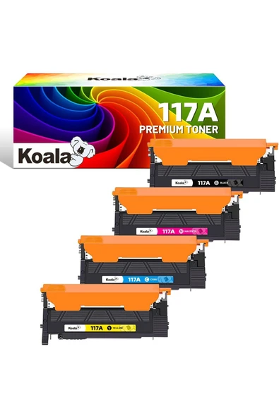 HP HP117A toner set W2070A W2071A W2072A W2073A for Color Laser MFP 179fwg 178nwg 150nw ÇİPLİ ürün görseli 1