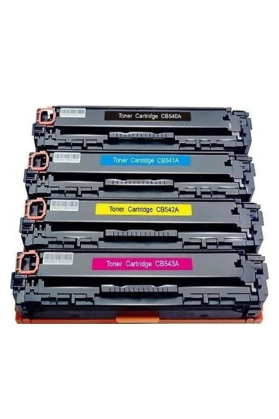 HP 125a-cb540a-cb541a-cb542a- Cb543a Hp Color Laserjet Cp1515n 1 Set Muadil Toner 2200 Sayfa ürün görseli 1