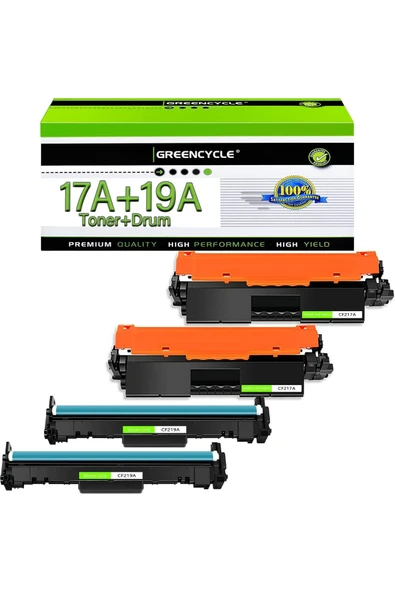 HP 17A Toner & 19A Drum Unit MFP M130a M130fn M130fw M130nw  Pro M102a M102w (2 Drum + 2 Toner) ürün görseli 1