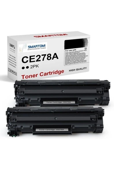 HP CE278A  P1606DN LBP6230DW LBP6200D P1566 M1536 MFP P1560 P1606 LBP6200dw LBP6230d (Black,2-Pack) ürün görseli 1