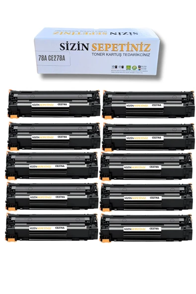 HP LaserJet M1536DNF M1536 MFP P1560 P1566 P1600 P1606 P1606DN ( 10 adet ) 278A ürün görseli 1