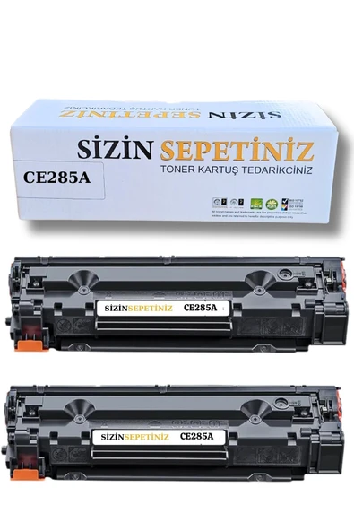 HP CE285A LaserJet Pro P1102 P1102w P1106 M1132 M1212nf M1217nfw MFP 2 adet ürün görseli 1