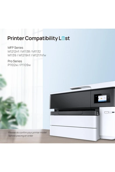 HP 85A CE285A Toner HP Laserjet Pro P1102W  M1132 M1138 M1212NF M1214nfh M1217NFW M1219nf (2 ADET) - Resim 3