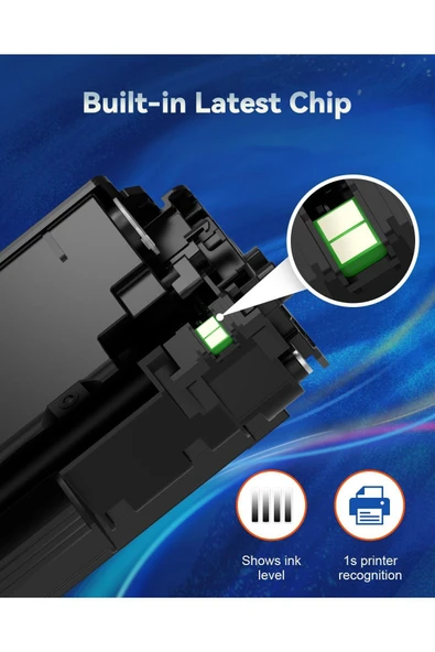 HP 83A Toner HP 83X CF283A Laserjet Pro MFP M201dw M127fn M225 M127 M201n M125a M125rnw M125nw 4 ADET - Resim 3