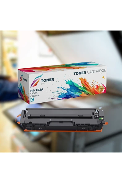 HP 203A - HP CF541 MAVİ RENK TONER  HP COLOR LASERJET PRO M254NW/M254DW/M254DNW/M280NW/M281FW/M281FDN