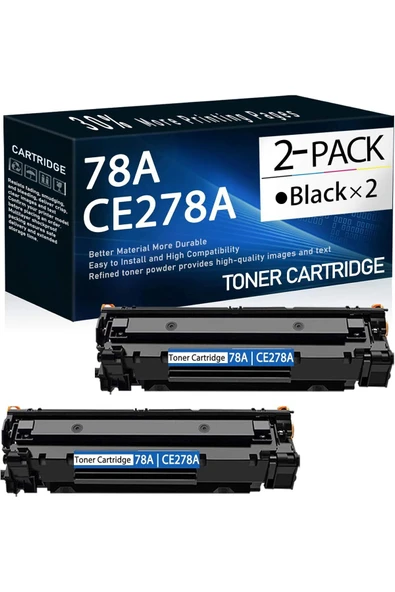 HP 78A CE278A Toner HP Laserjet Pro P1606dn P1560 M1537dnf P1566 M1536dnf P1606 M1538dnf M1530  2 ADET ürün görseli 1