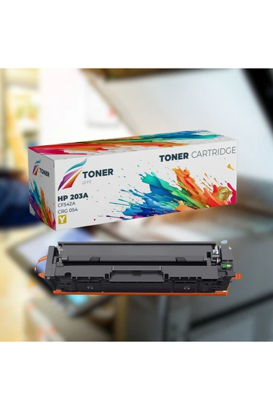HP 203A - CF542 SARI RENK TONER  HP COLOR LASERJET PRO M254NW/M254DW/M254DNW/M280NW/M281FW/Uyumlu ürün görseli 1