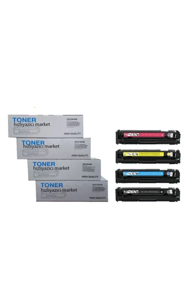 HP Cf410 Cf411 Cf412 Cf413 4 Renk Uyumlu Muadil Toner Seti ürün görseli 1