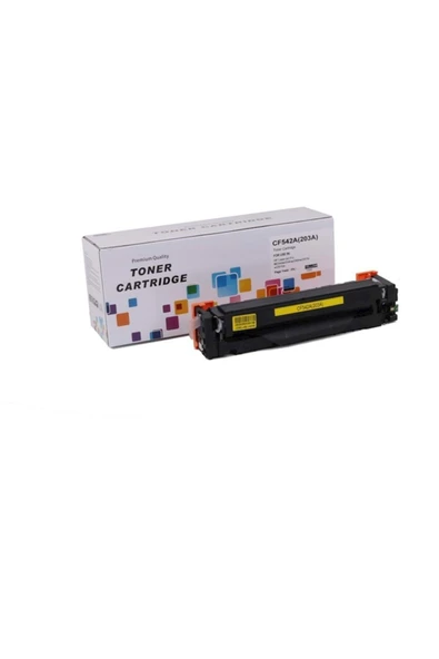 HP Cf542a (203a) Muadil Sarı Toner Pro M254dw/254nw/280nw/281fdw/281fdn (1,3k) ürün görseli 1