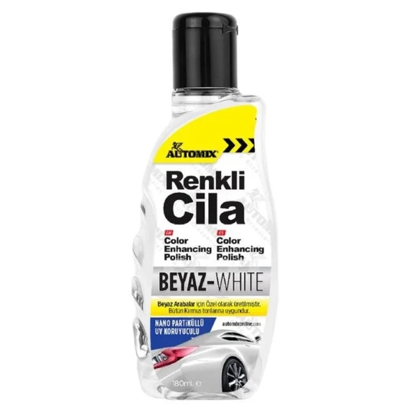 AUTOMİX Beyaz Renkli Cila 180 ML
