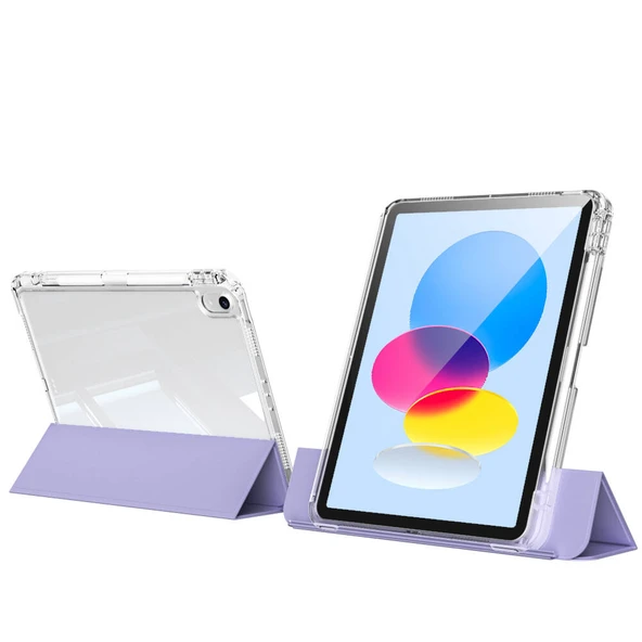 iPad 11.Nesil 2025 Kılıf Magnetik Ayrılabilen Airbagli Sliding Tablet Kılıfı - Resim 3