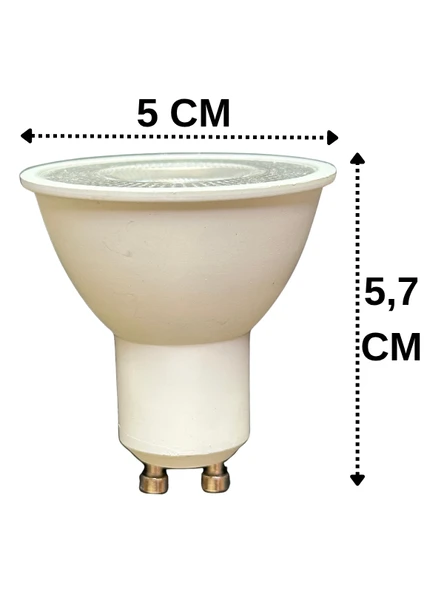 (2 Adet) Osaka 7W Kırmızı Işık GU10 Duylu Led Çanak Ampul - 3