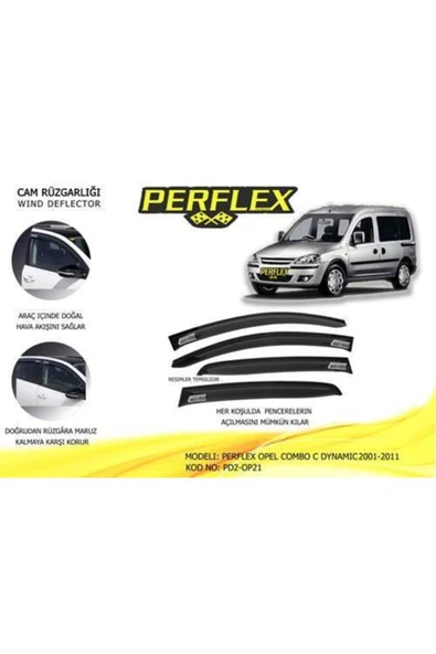 Perflex PD2 Pd2-op21 Cam Rüzgarlığı Opel Combo C Dynamıc 2001-2011