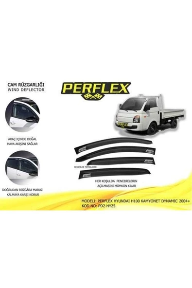 Perflex PD2 Pd2-hy25 Cam Rüzgarlığı Hyundai H100 Kamyonet Dynamıc 1986-2008