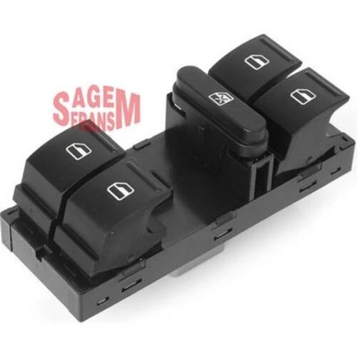Sagem 400110 FR  Cam Açma Düğmesi Dörtlü Ön Sol Golf 5 Plus - Jetta - Passat